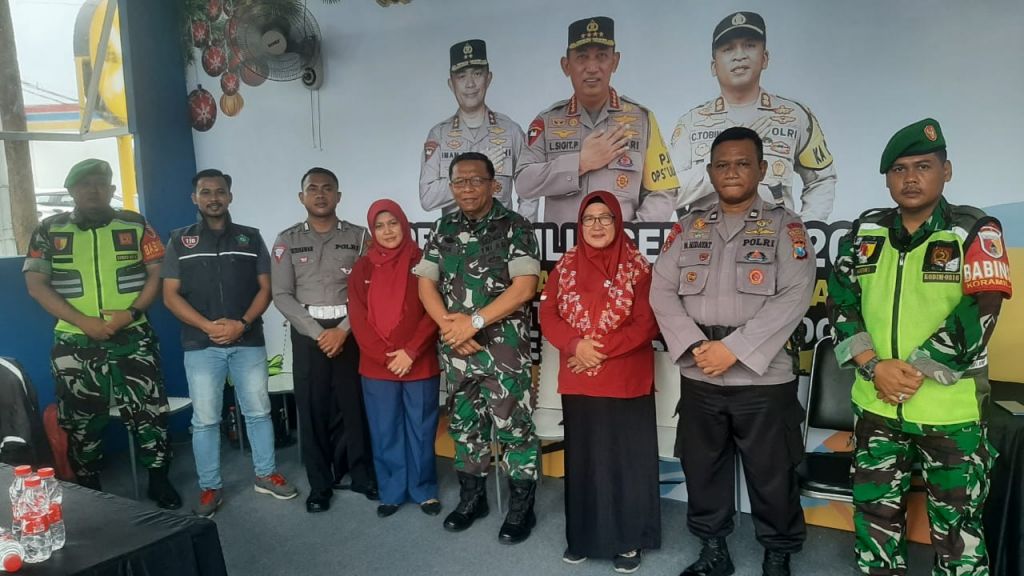 Kunjungan di Pos Pantau Pengamanan Natal 2023 & Tahun Baru 2024 di Rest Area 753 B Tol Surabaya - Sidoarjo