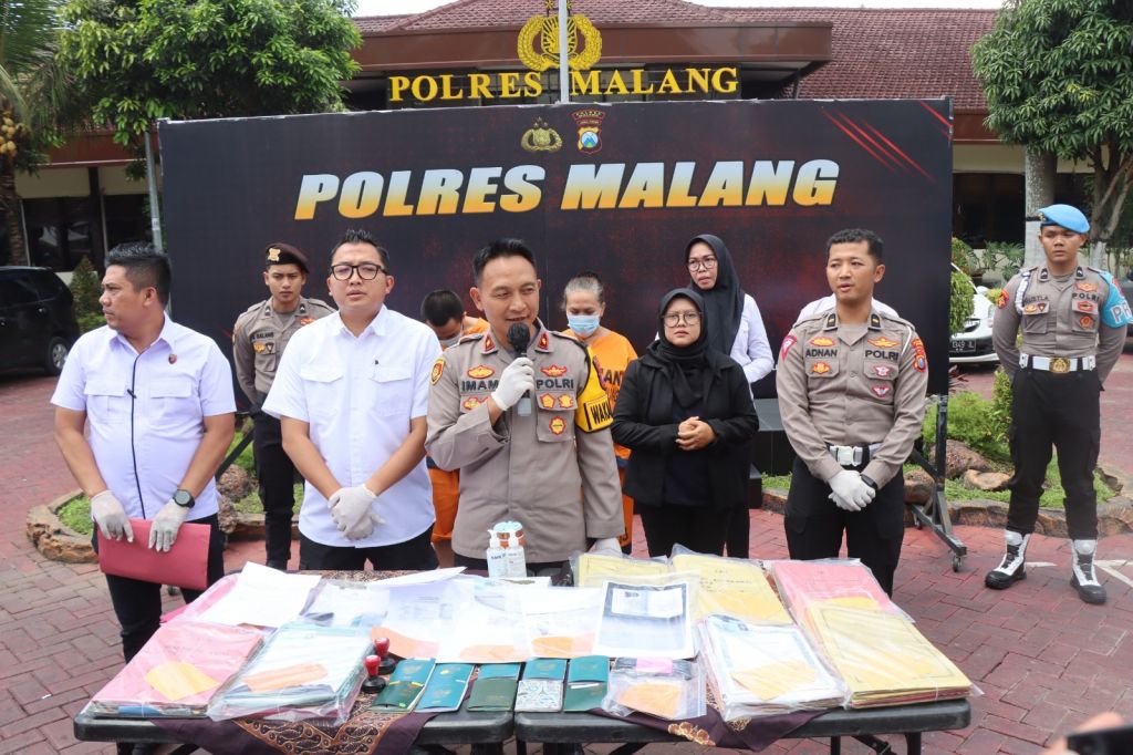 Polres Malang membongkar kasus TPPO