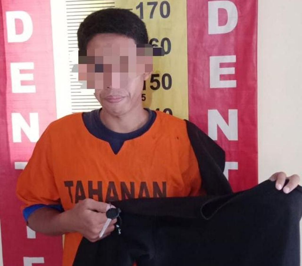 Unit Reskrim Polsek Lekok menangkap terduga pelaku pencurian motor