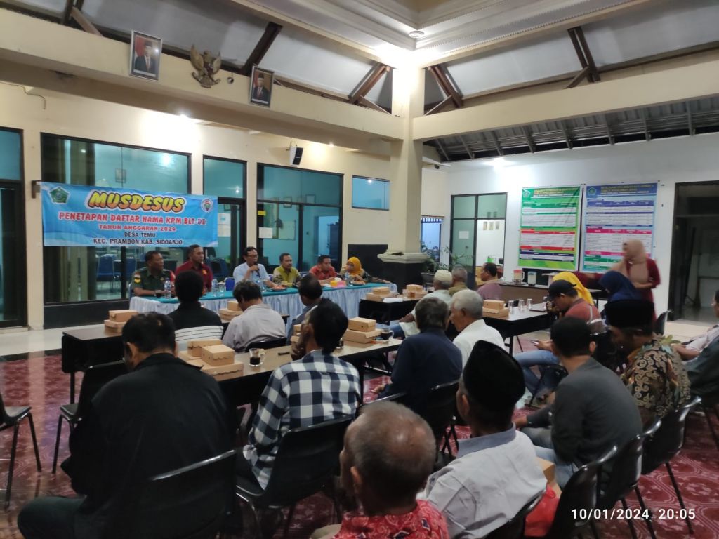Musyawarah BLT di Desa Temu