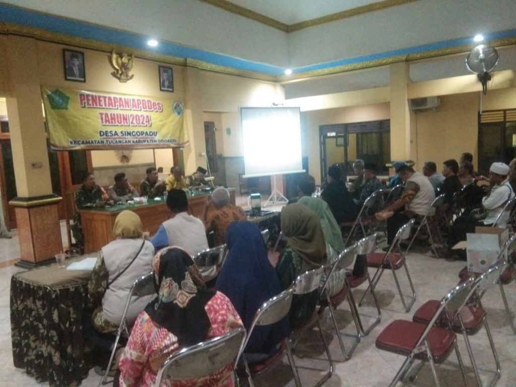 Kegiatan Musyawarah Desa (Musdes) penetapan APBDes Tahun 2024