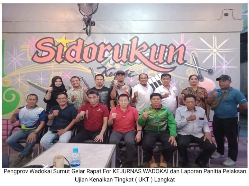 Rapat Pengurus Provinsi (Pengprov) Wadokai Karatedo Indonesia Sumatera Utara