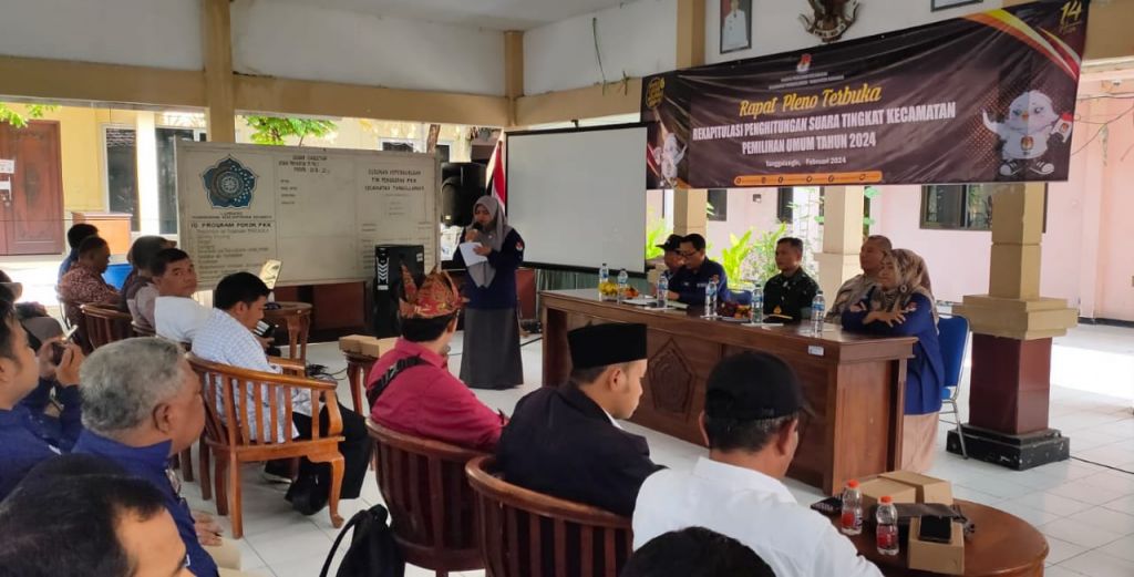 Rapat pleno terbuka rekapitulasi hasil penghitungan suara Pemilu tahun 2024
