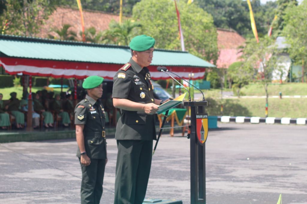 Upacara serah terima jabatan Komandan Secata Rindam V/Brawijaya