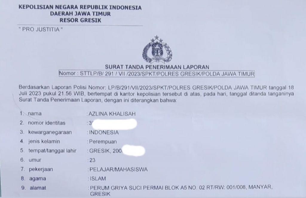 Laporan Azlina Khalisah