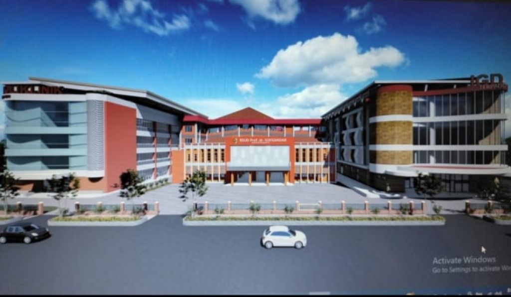 Maket pembangunan IGD dan Poliklinik RSUD Prof dr Soekandar