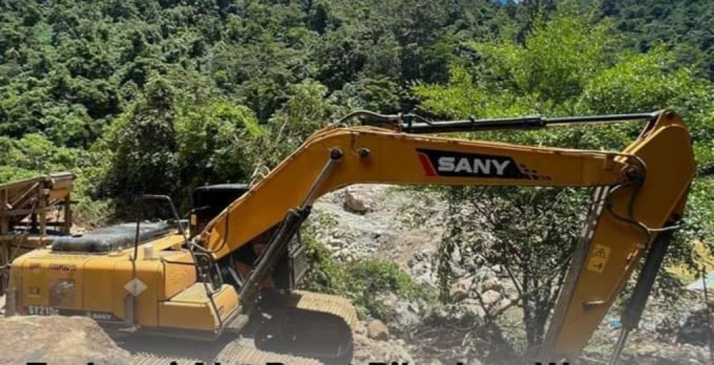 Excavator yang diamankan Polda Aceh