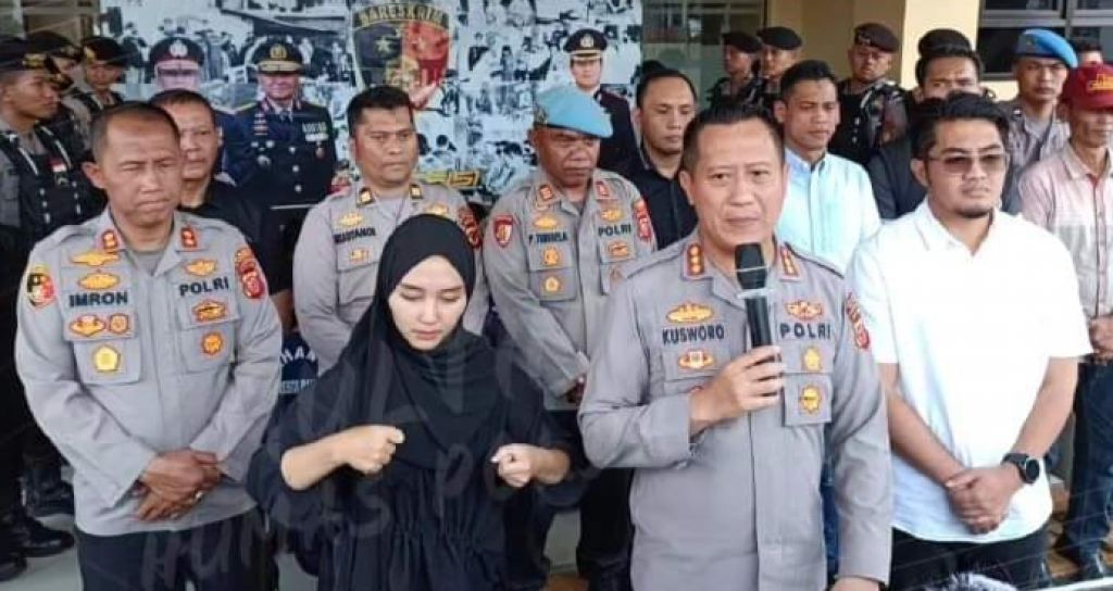 Kombes Kusworo saat menggelar konferensi pers di Mapolresta Bandung, Kamis, 7 September 2023.