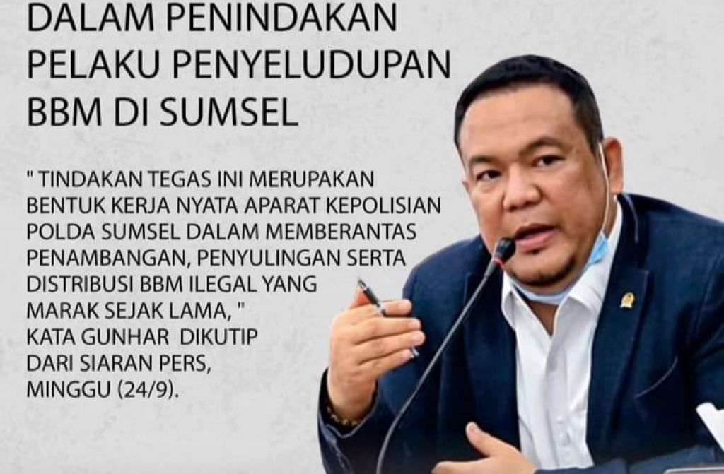 Anggota DPR RI Daerah Pemilihan Sumatera Selatan (Dapil Sumsel), Yulian Gunhar