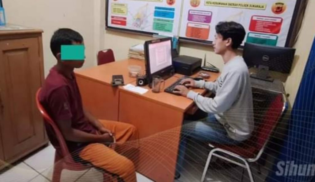 Unit Reskrim Polsek Sukaraja mengamankan HT (28 tahun), terduga pelaku  pencurian 1 unit sepeda motor