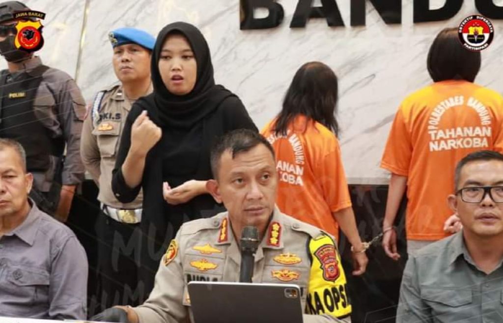 Kombes Pol Budi Sartono saat rilis kasus narkoba