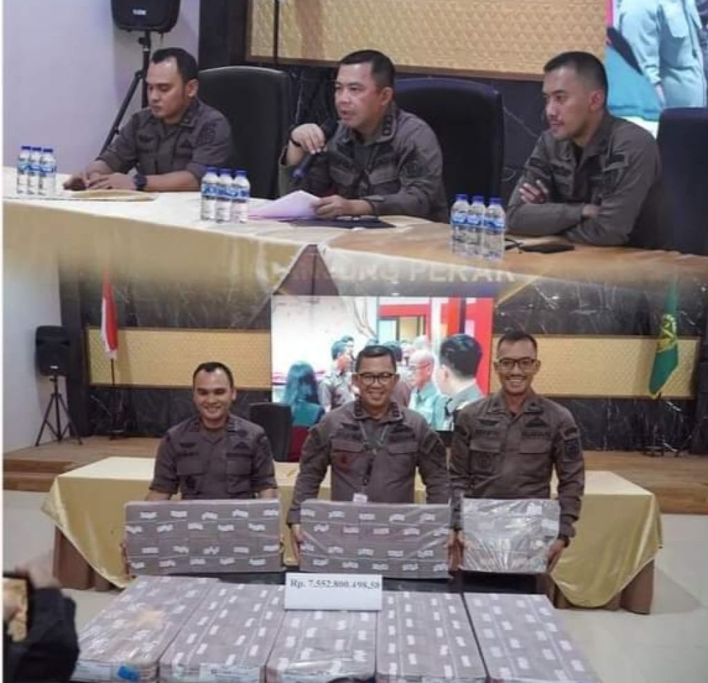 Press Release penerimaan penitipan uang pengganti atas dugaan tindak pidana korupsi