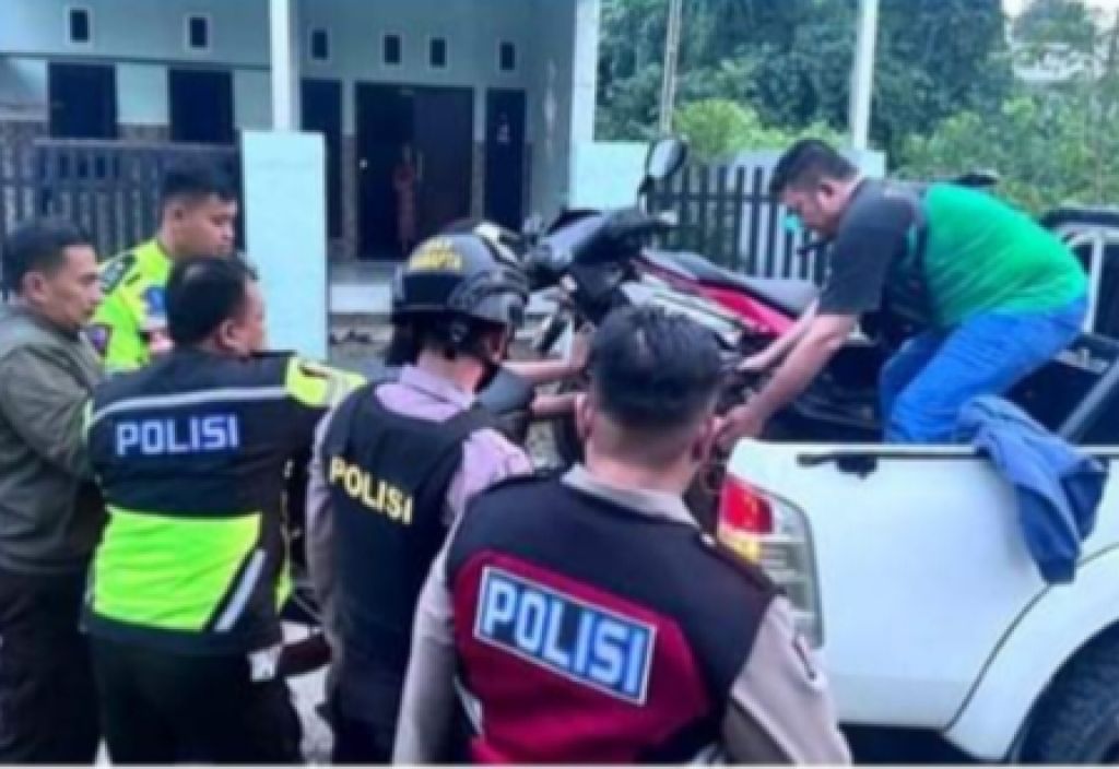 Sepeda motor yang kena razia Polres Bangkalan