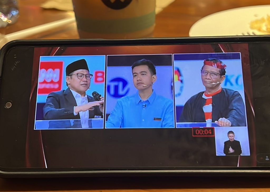 Para calon wakil Presiden saat debat