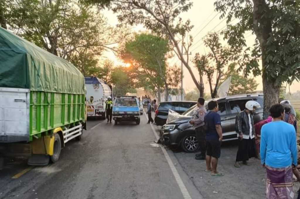 Kondisi kendaraan yang terlibat laka di Kecamatan Jrengik pada Sabtu pagi (23/12/2023)