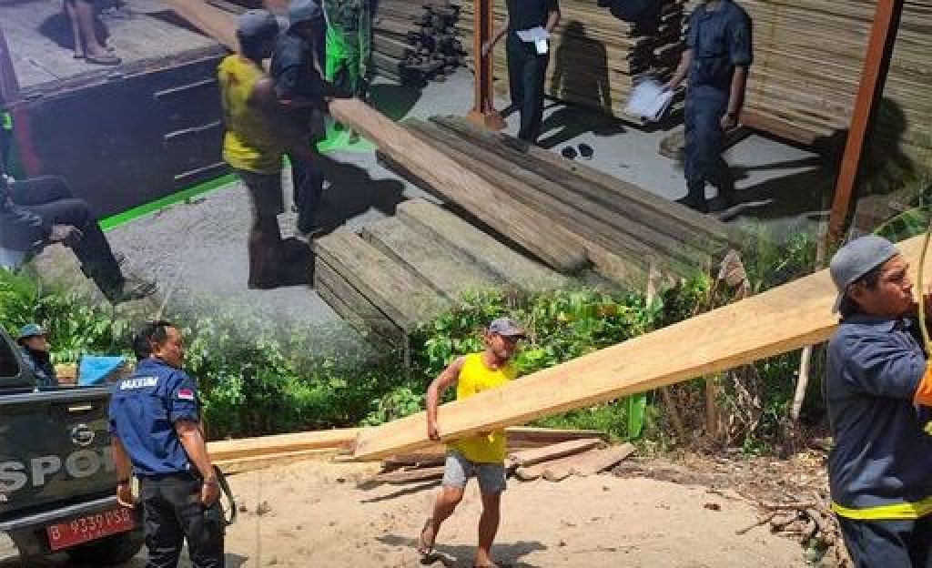 3 industri pengolahan/penggergajian kayu yang berlokasi di Desa Tarailu diamankan