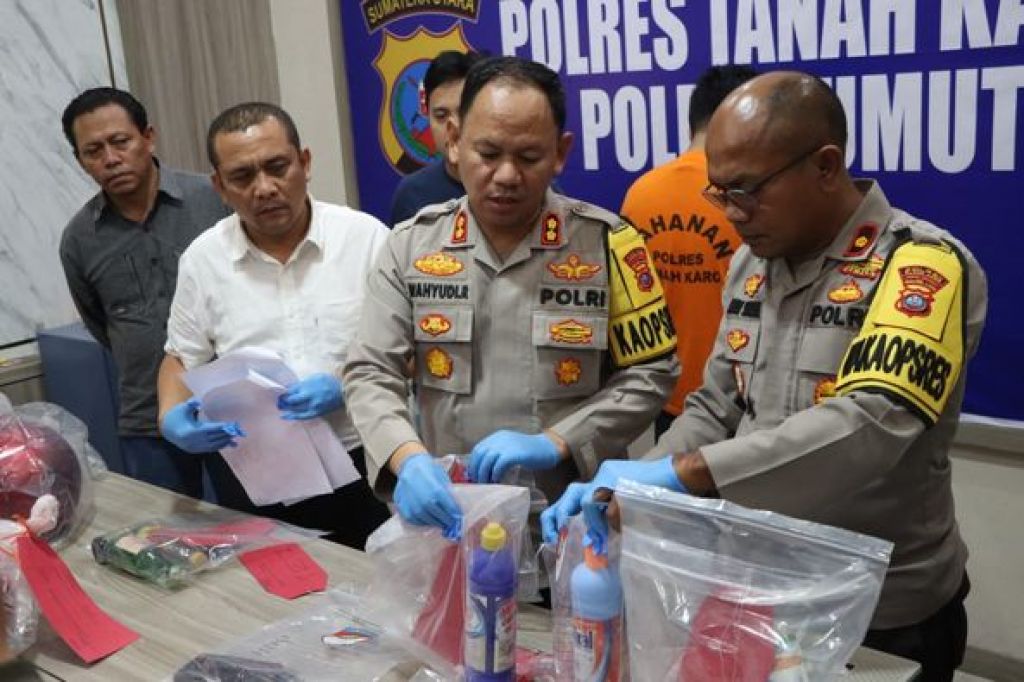 Kapolres Tanah Karo rilis kasus pembunuhan