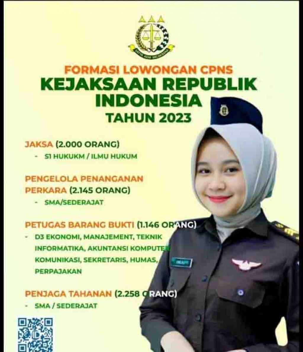 Pengumuman lowongan CPNS Kejaksaan tahun 2023