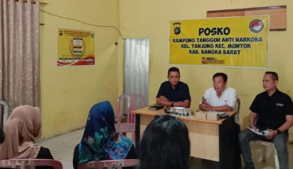 Penilaian Lomba Kampung Tangguh Bebas Narkoba oleh Tim Ditresnarkoba Polda Kepulauan Bangka Belitung