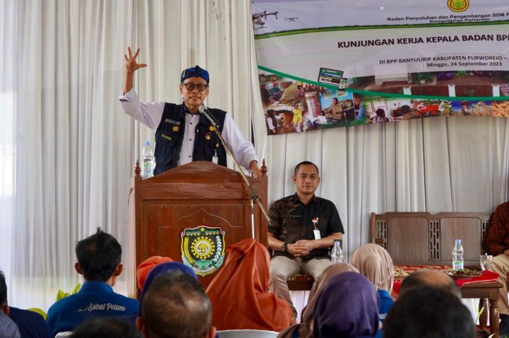 Kepala BPPSDMP mengunjungi lokasi penerima program Strategic Irrigation Modernization