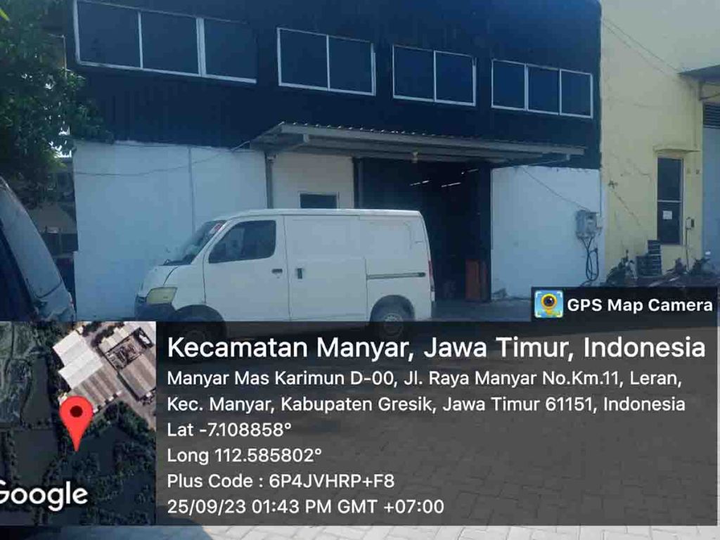 Kompleks pergudangan Manyar Mas Karimun yang jadi tempat usaha katering