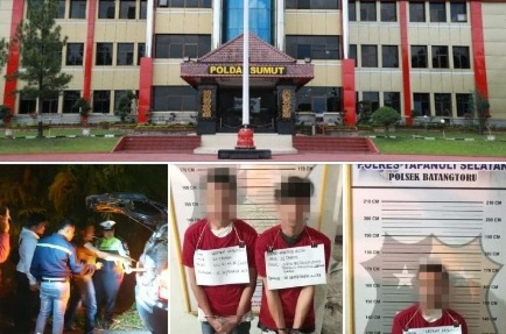Tersangka pengedar narkoba di Polda Sumut