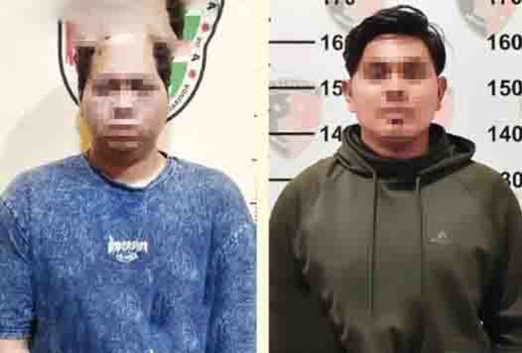 Dua oknum Polisi yang ditangkap Polresta Samarinda