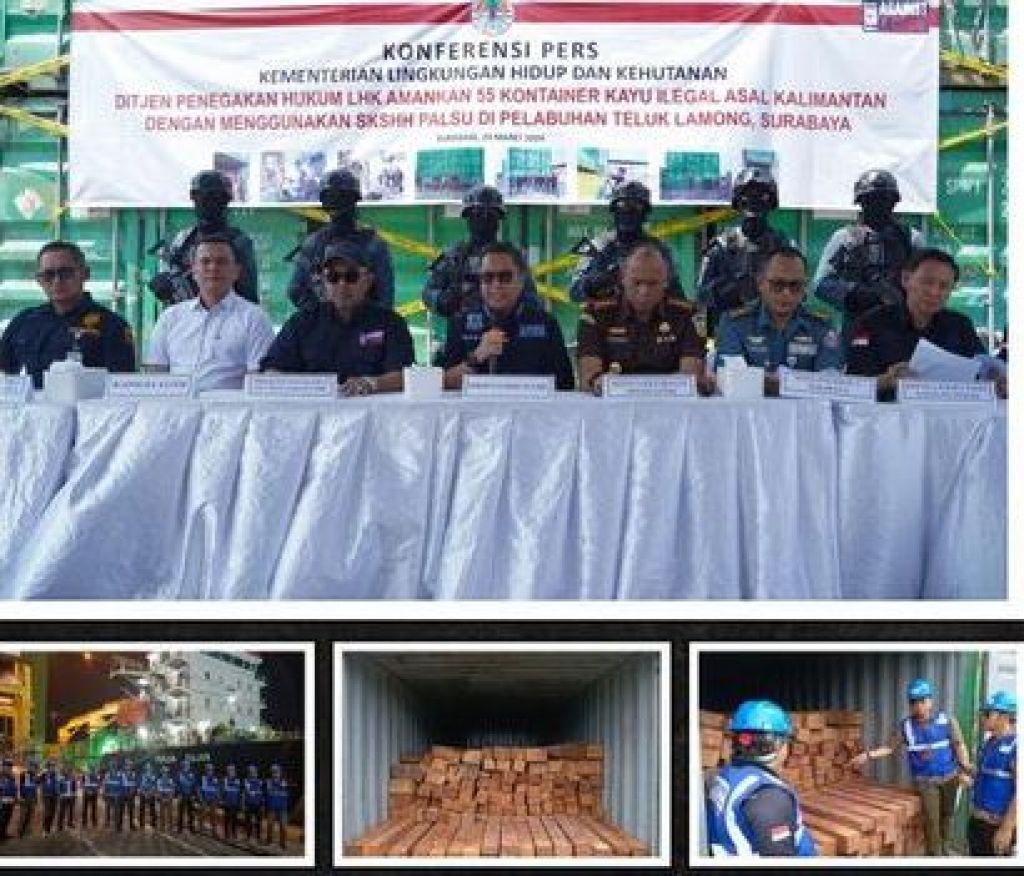 Operasi Penindakan Kayu Ilegal untuk hentikan Illegal logging