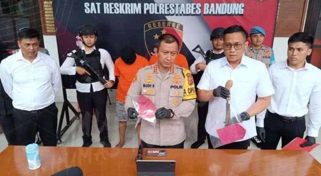 Kapolrestabes Bandung, Kombes Pol Budi Sartono merilis kasus begal
