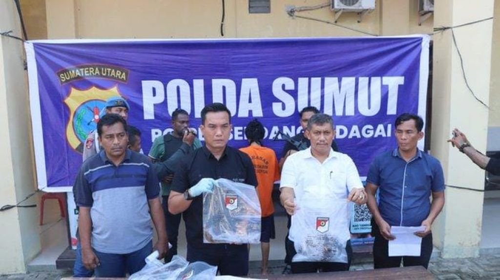 Rilis kasus pembunuhan di Polres Serdang Bedagai