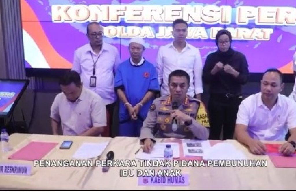 Press release kasus pembunuhan di Polda Jawa Barat