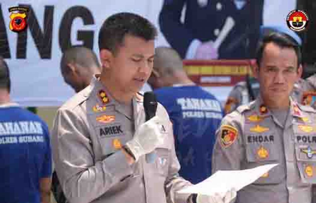 AKBP Ariek Indra Sentanu saat konpers