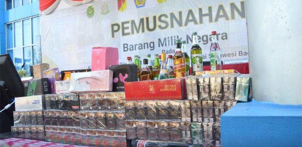 Pemusnahan barang milik negara (BMN) hasil penindakan kepabeanan dan cukai