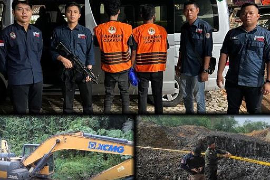 Tersangka penambang batu bara ilegal