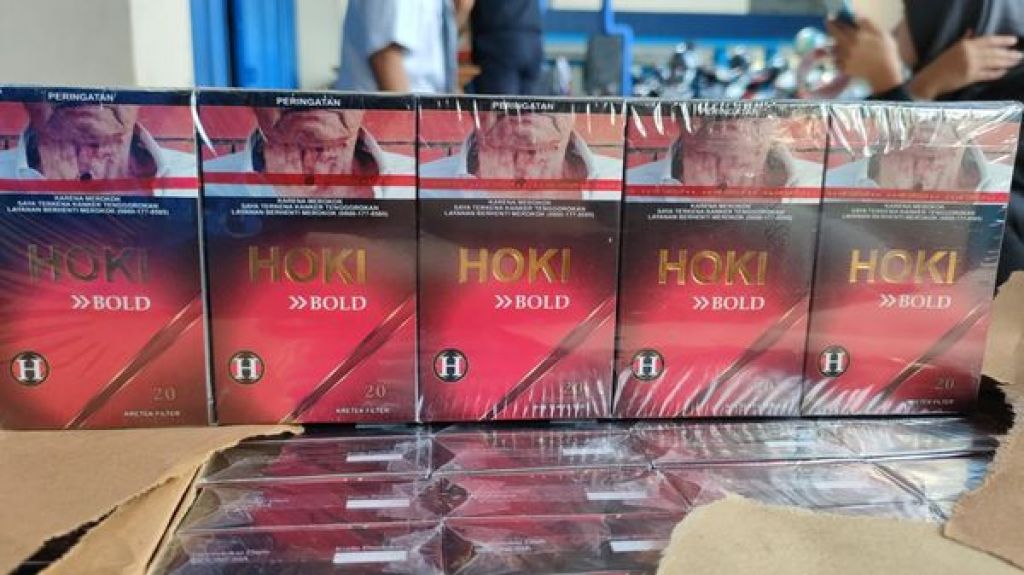 Rokok merek Hoki Bold yang diamankan Bea Cukai Malang