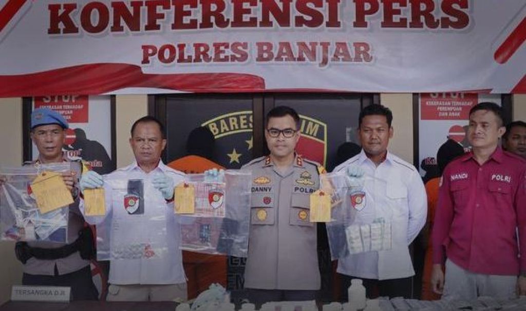 Kapolres Banjar, dalam konfrensi pers 