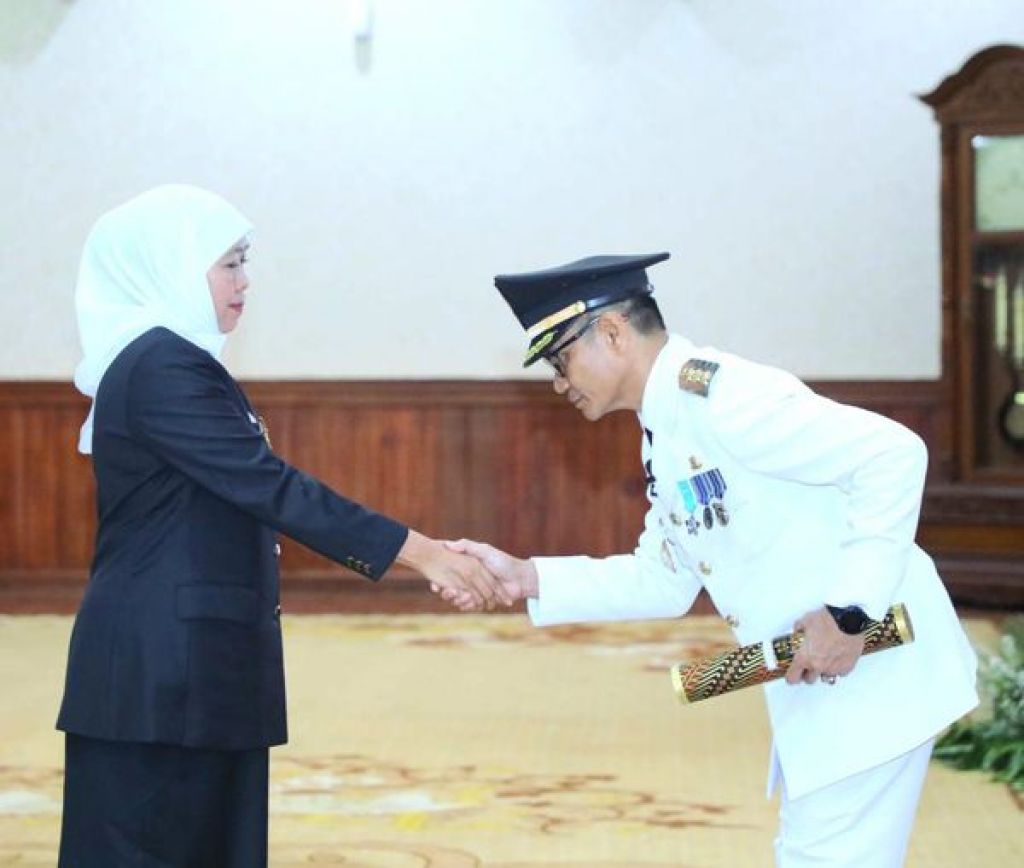 Pelantikan Heru Suseno menjadi Pj Bupati Tulungagung