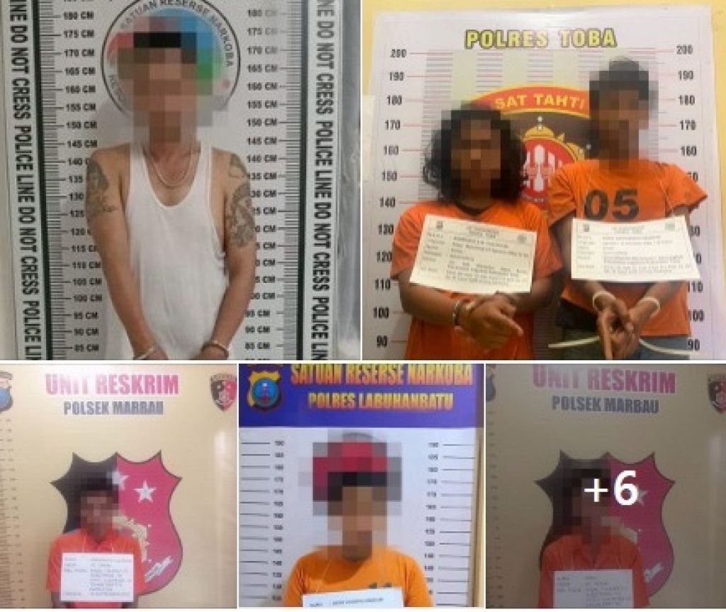 Para pelaku yang diamankan jajaran Polda Sumut