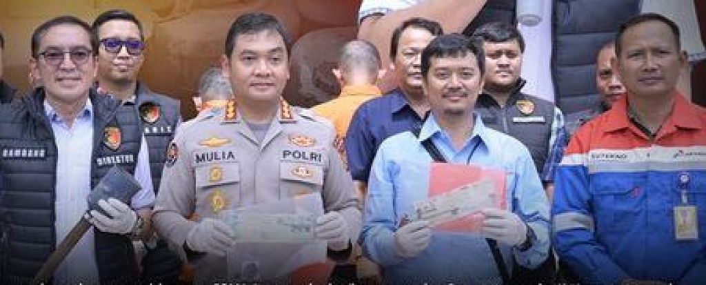 Konferensi pers di Lapangan Hitam Polda Jambi