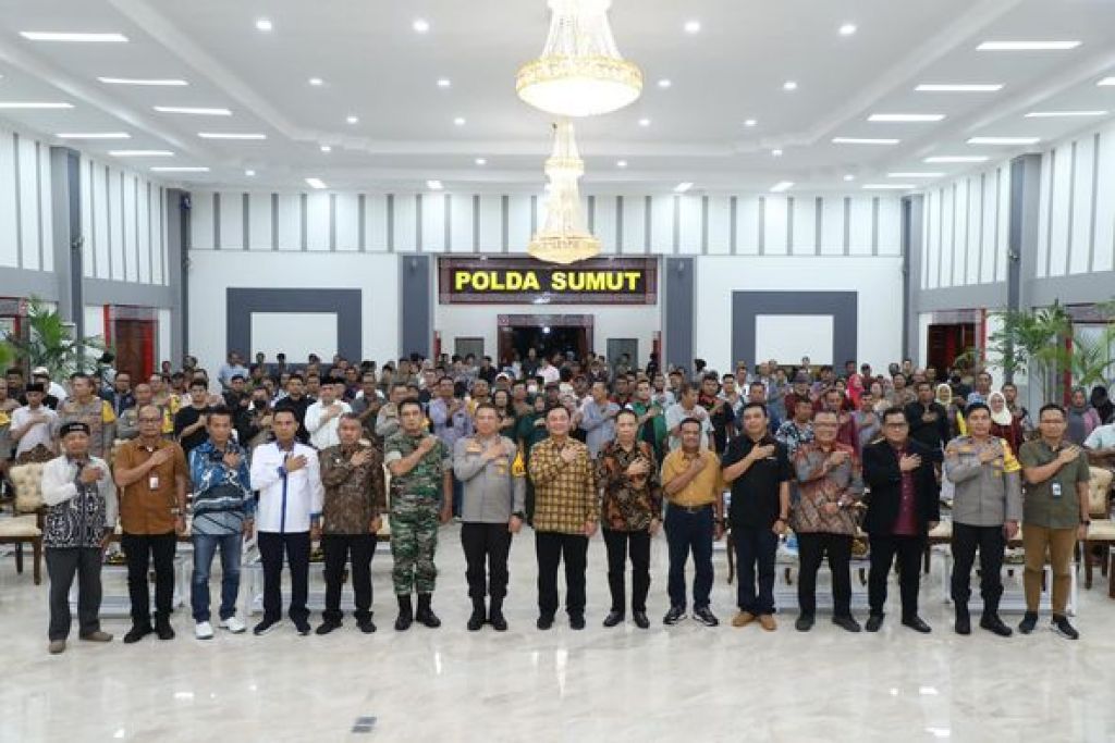 Kapolda Sumut, Irjen Agung Setya Imam Effendi, dalam acara refleksi Akhir Tahun 2023 di Polda Sumut