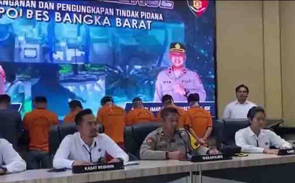 Konpers pengungkapan kasus pidana di Polres Bangka Barat
