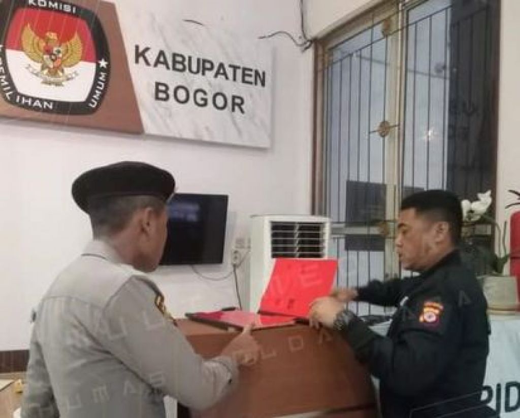 Pengamanan kantor KPU Bogor