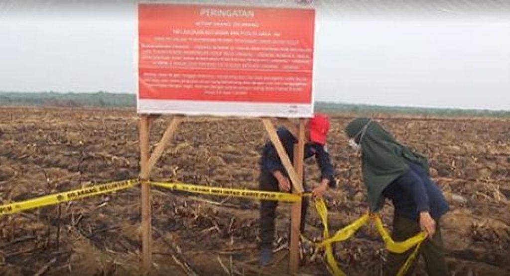 Penyegelan terhadap lahan PTPN VII Cinta Manis