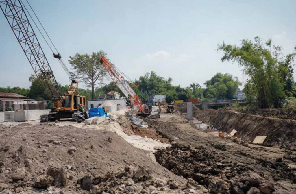 Progres pembangunan RS Gresik Sehati di Desa Slempit