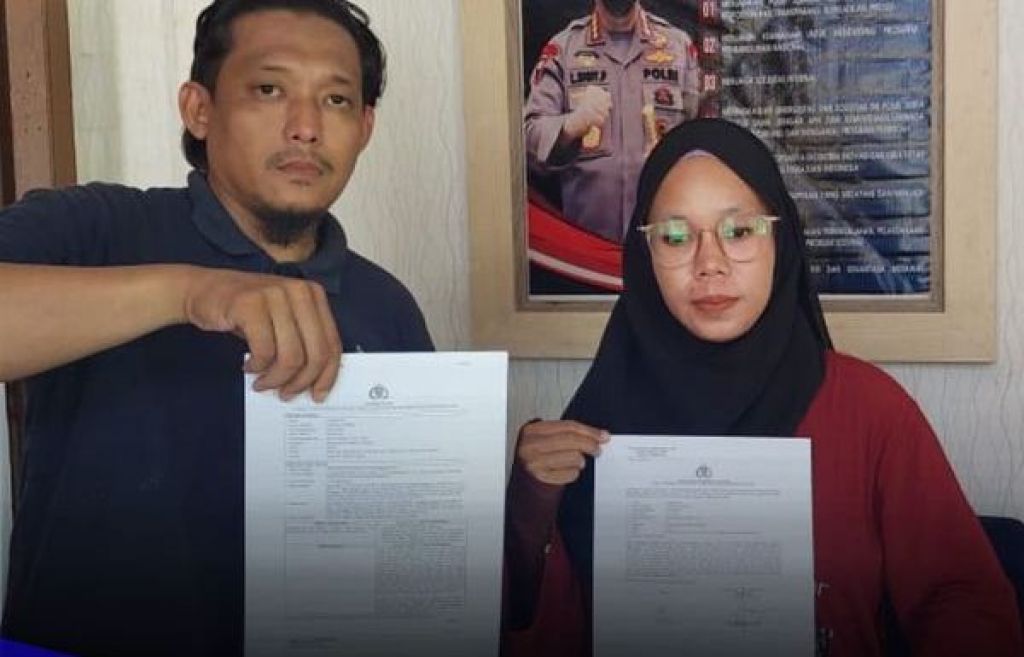 Keluarga dari inisial NU melaporkan Supri ke Polsek Tempilang