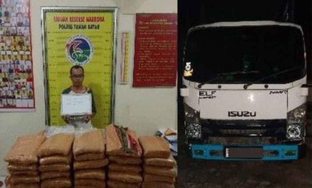 Tim Tarantula Polres Tanah Datar tangkap pelaku peredaran ganja