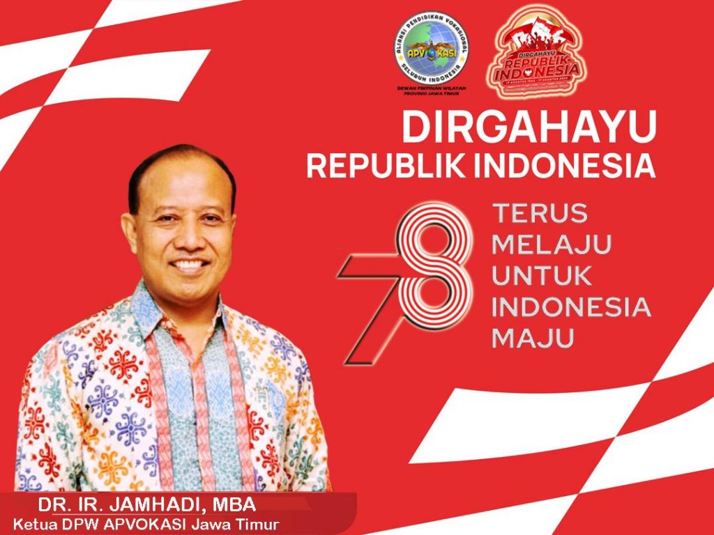 Ucapan HUT RI dari APVOKASI Jatim