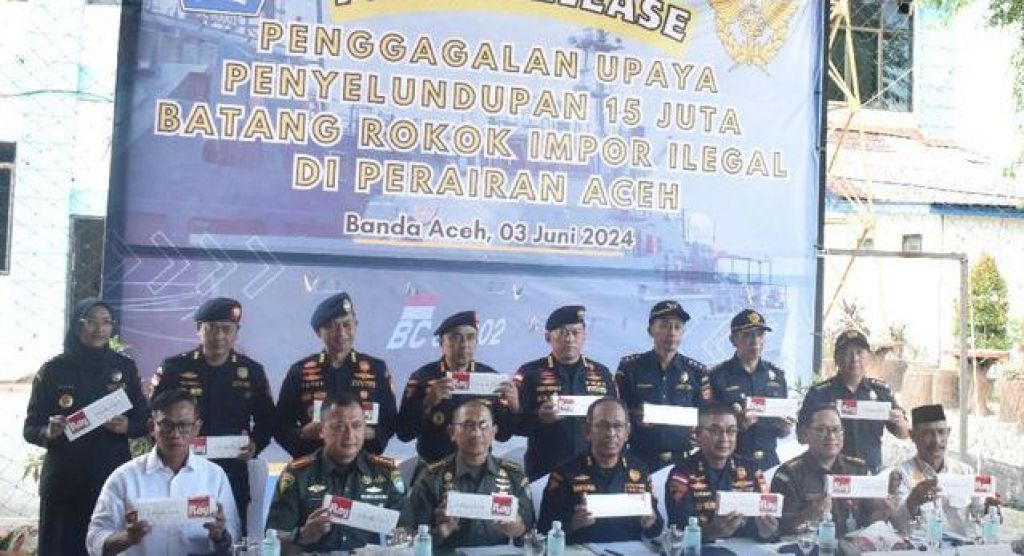 Bea Cukai Aceh gagalkan upaya penyelundupan rokok ilegal